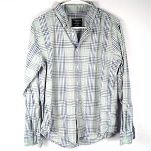 Abercrombie Fitch Small Mens Plaid Cotton Button Down Long Sleeve Shirt Casual